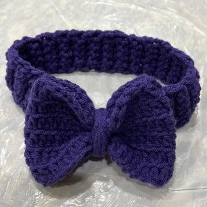 Crochet knit baby headband